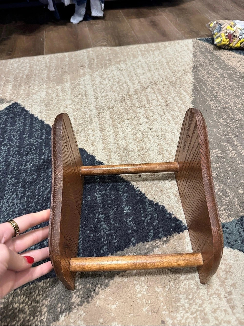 Wooden Book or record rack